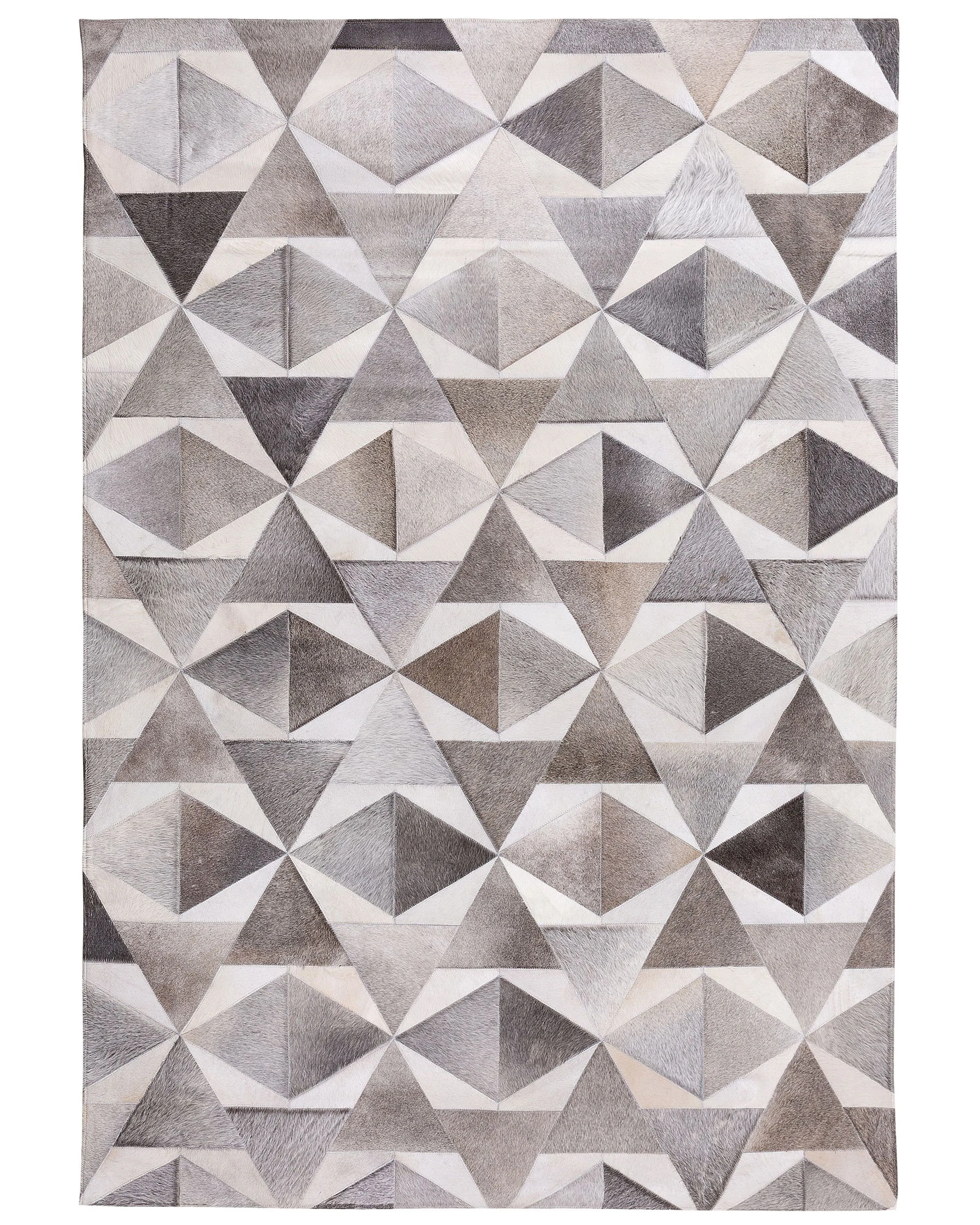 Rug ALAKA Grey 140 x 200 cm Leather