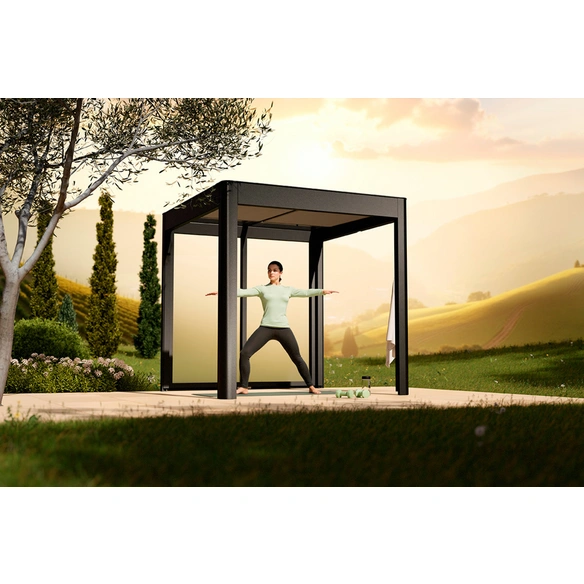 Pergola »SunCover«, Deluxe 2.2, (BxH): 233 cm x 229 cm, Wandstärke: 5 mm