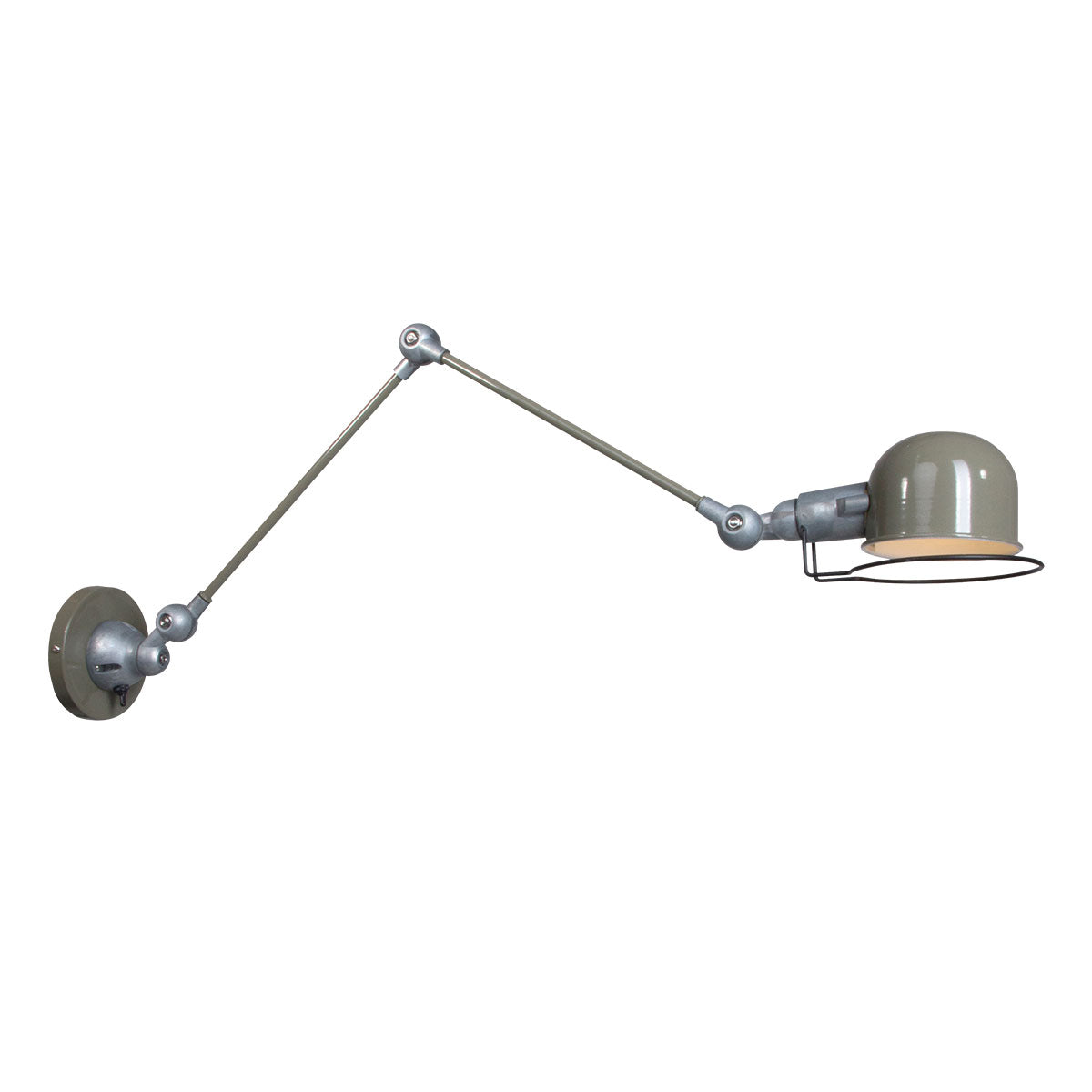 Mexlite - wandlamp - Davin - groen - aluminium metaal - bedlampje -
