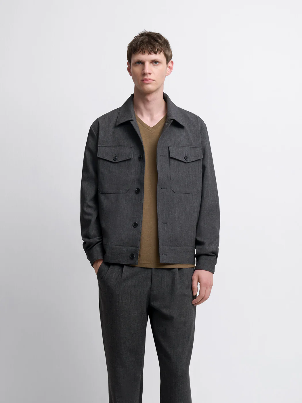 Surchemise regular chiné