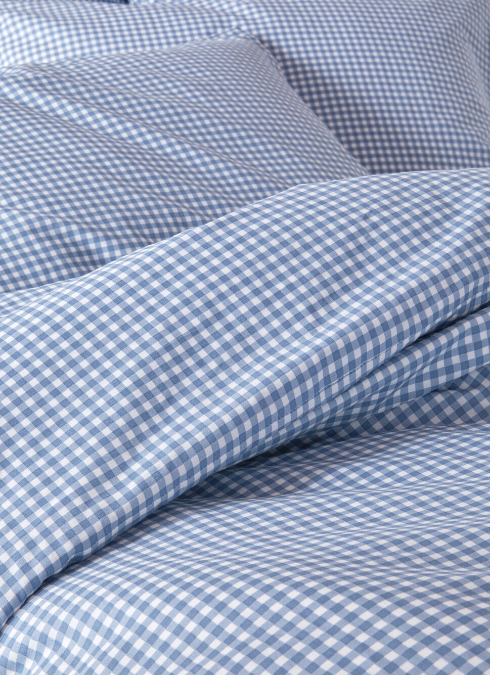 HOUSSE DE COUETTE EN COTON VICHYBLEU