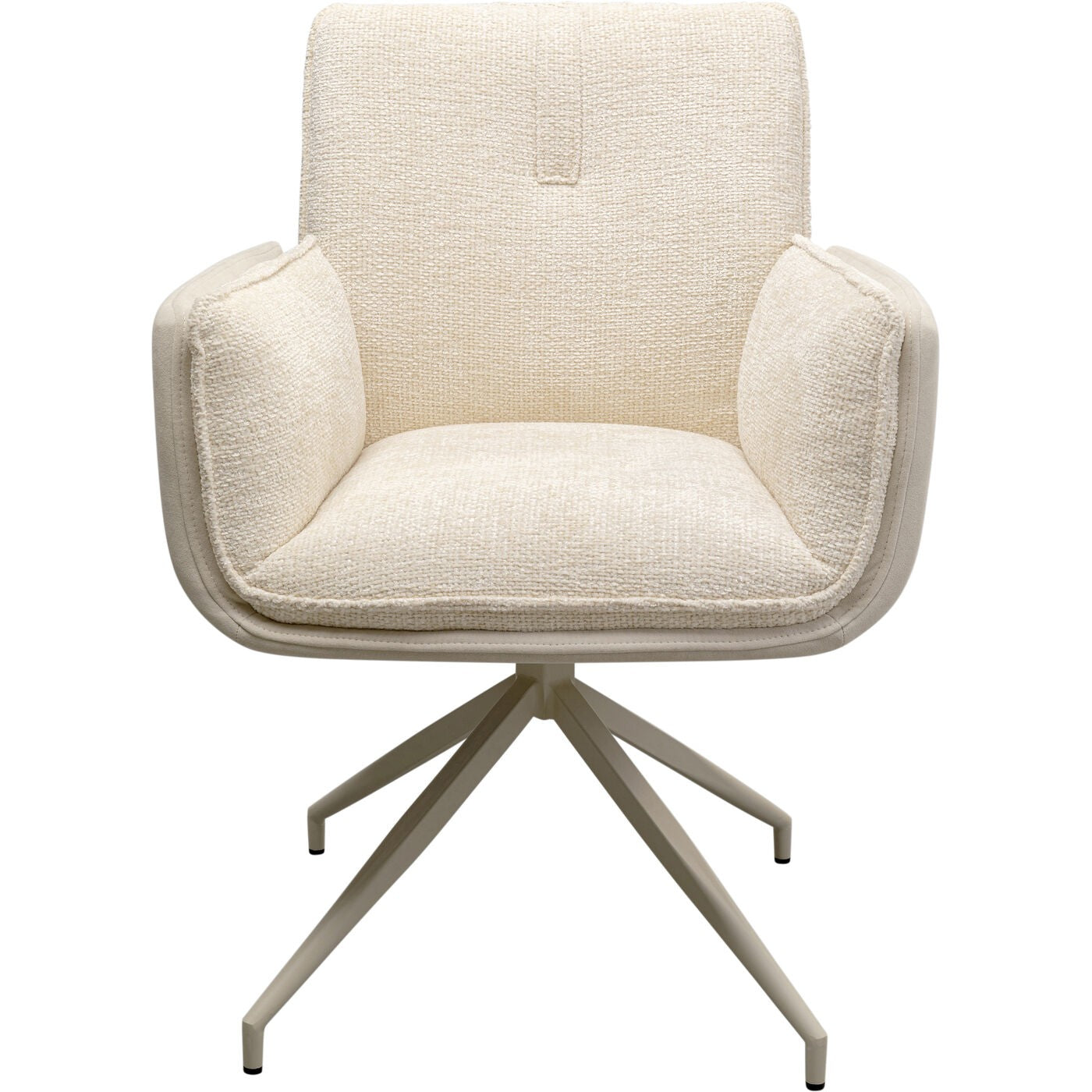 Kare Design Draaistoel met armleuningen Hilla creme