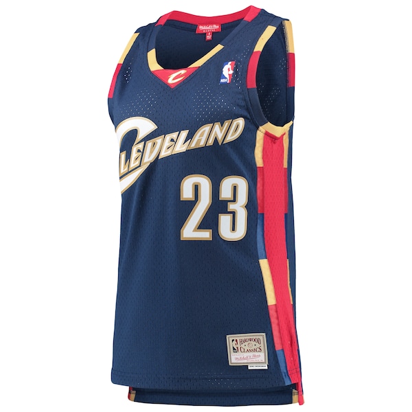 LeBron James Cleveland Cavaliers Women's  Hardwood Classics Swingman Jersey - Navy