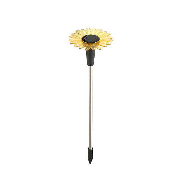 Décoration solaire tournesol- Hauteur 44cm-2 lumens- Eclairage extérieur Jardin