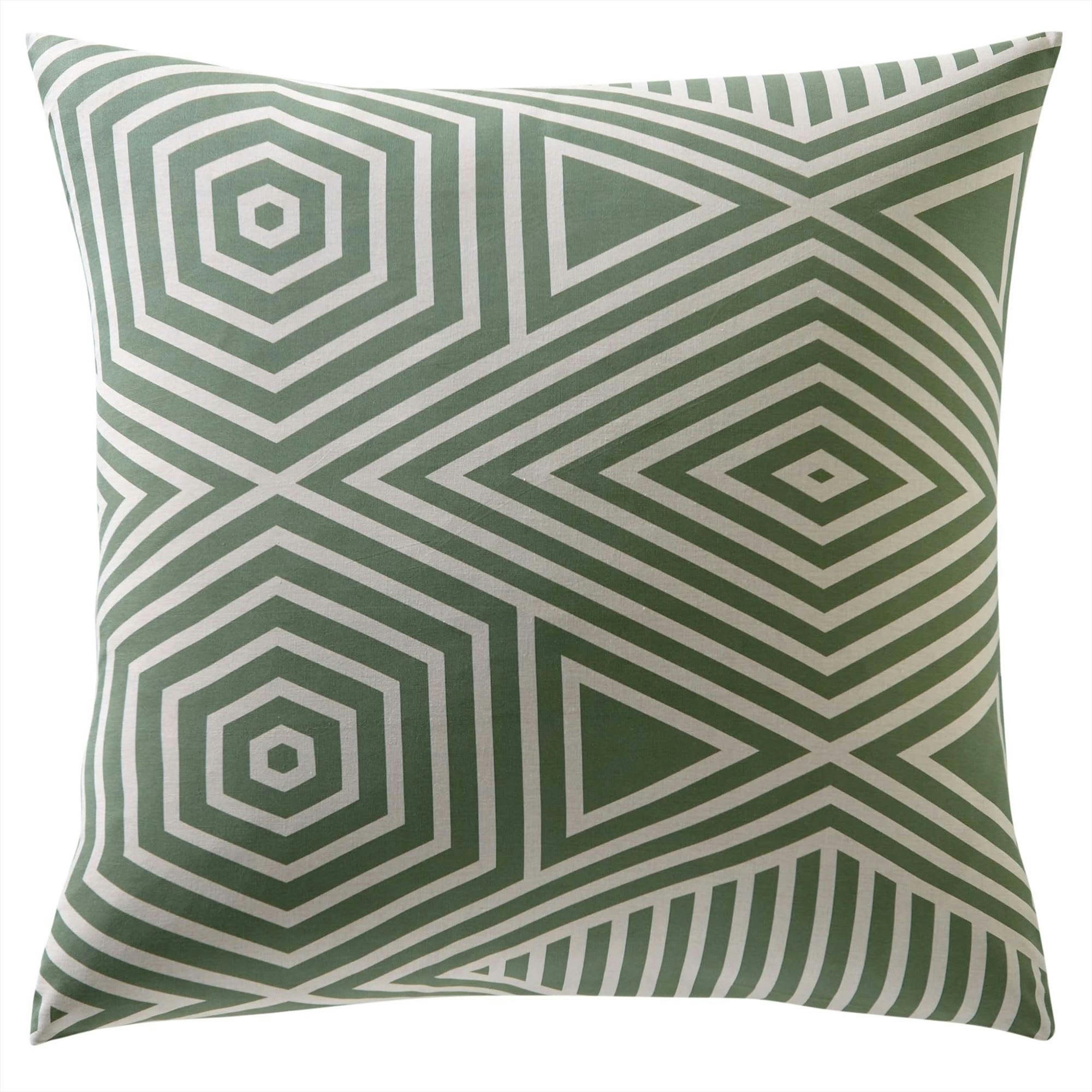 THEO - Taie sac 50x70 vert lichen en coton