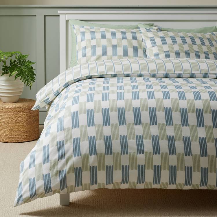 Habitat Cotton Ikat Print Bedding Set - Double