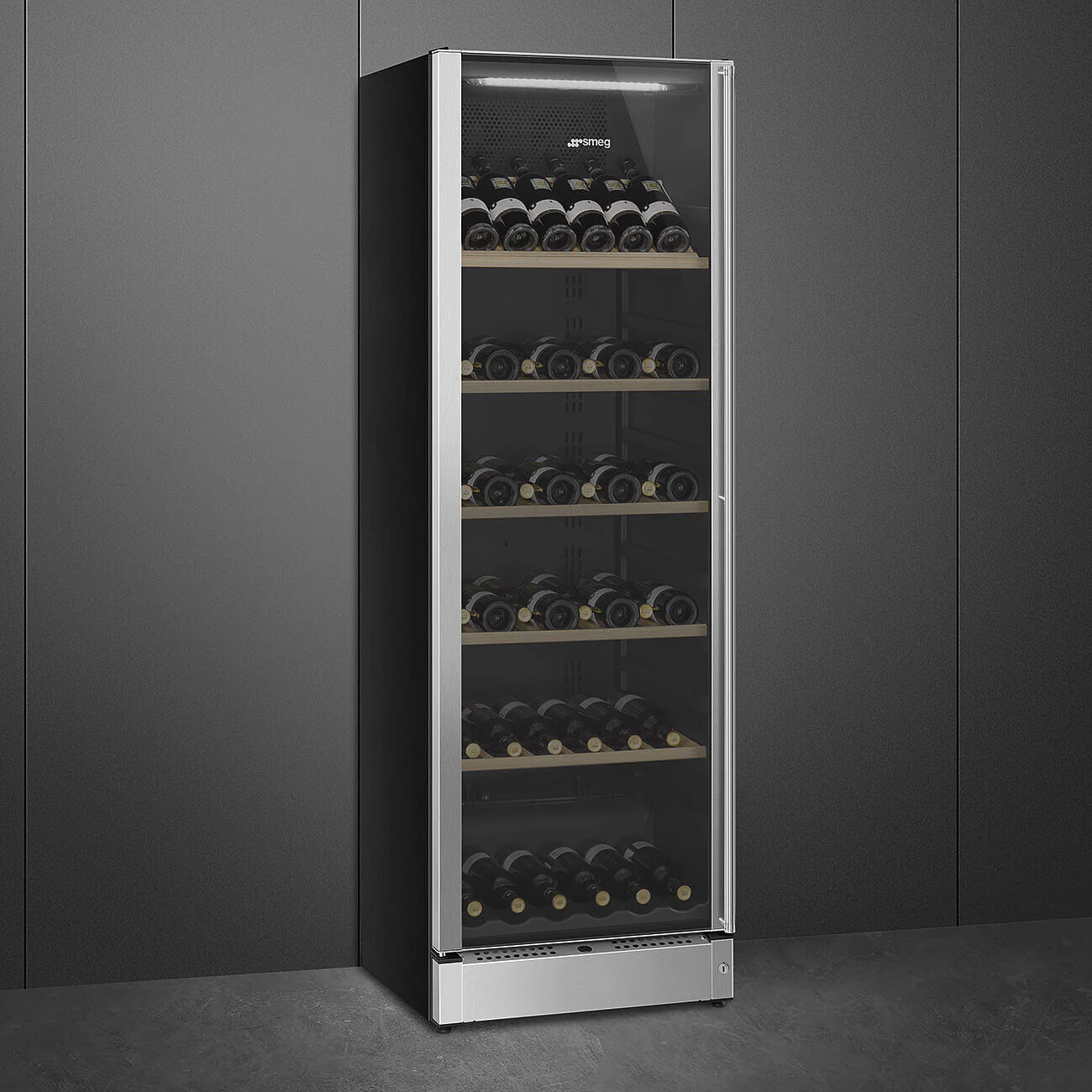 60cm Freestanding Classic Wine Cooler with Left Hand Hinge SS and