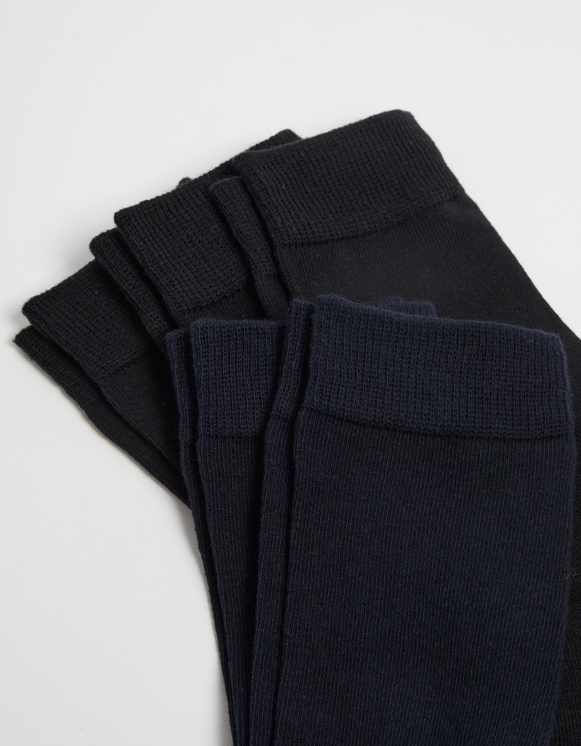 Pack 5 Pares de Meias Lisas, Homem, Azul Escuro