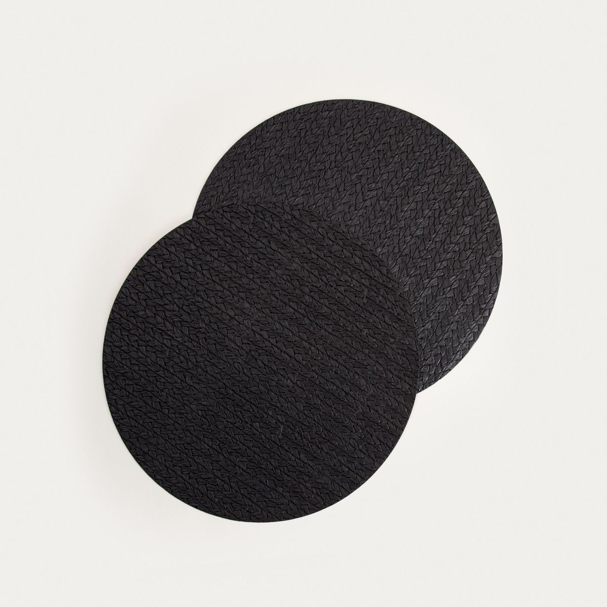 Maty stołowe MORELLA czarne, zestaw 2 szt. 38cm