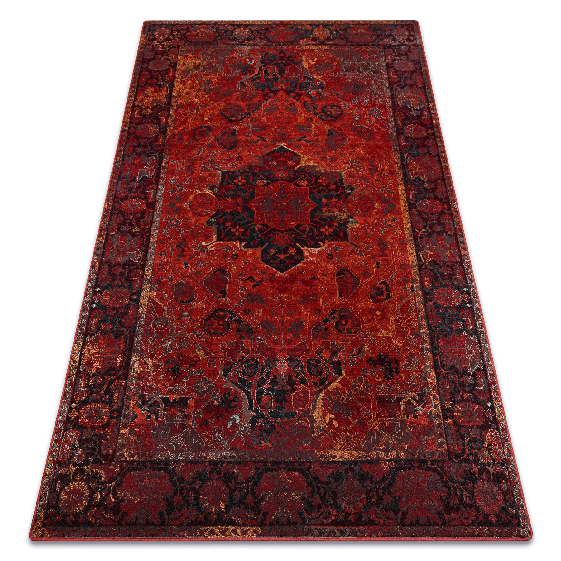 Dywan wełniany POLONIA Dukato Ornament rubin 170x235 cm