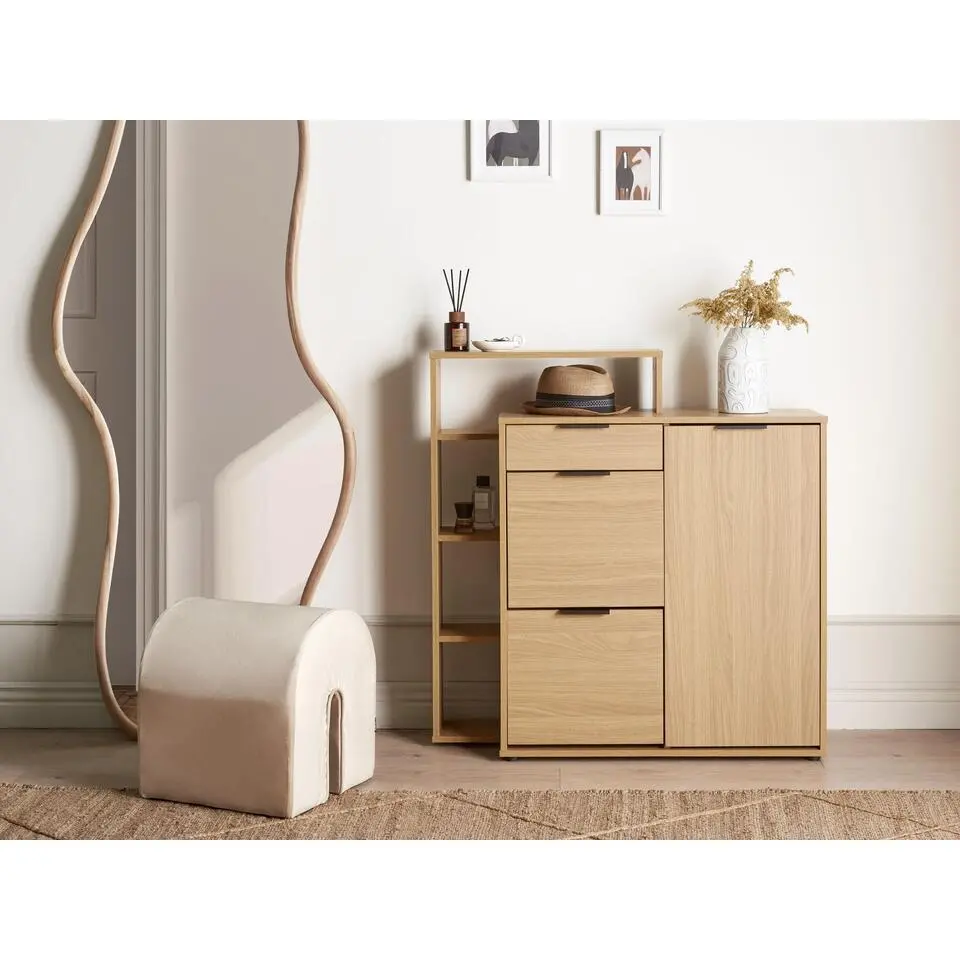 MIRANI - Schoenenkast - Lichthout - Vezelplaat