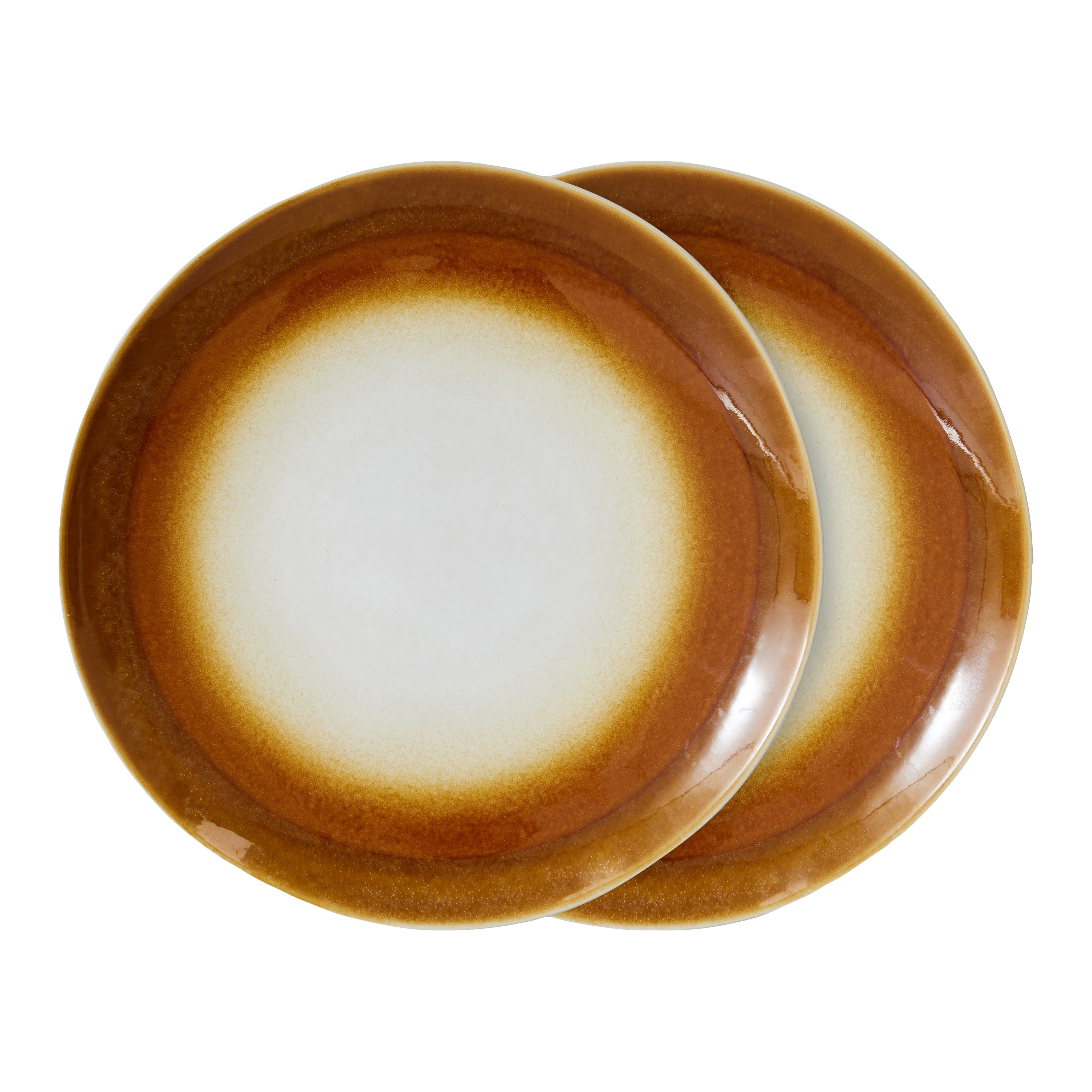 HKliving 70's Ceramics Dinerbord Ø 27,5 cm - Set van 2 - Supernova