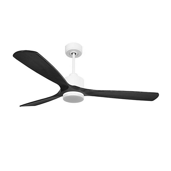 Modulo Slim- Super destratificateur et ventilateur DC 166 cm blanc pales bois noiridéal 30 à 60 m²