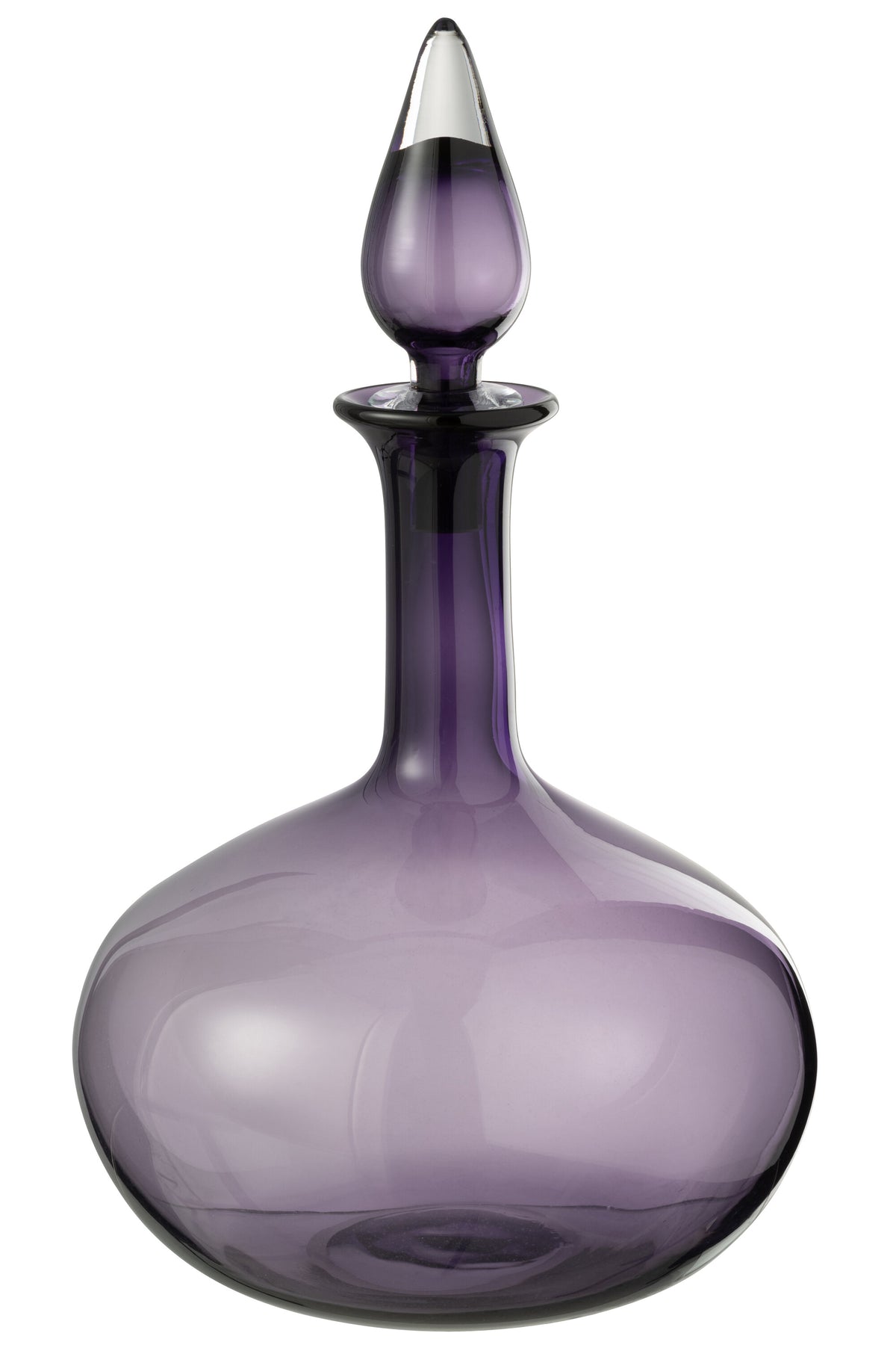 J-Line vaas   stop Fles - glas - paars - Ø 26.5 cm