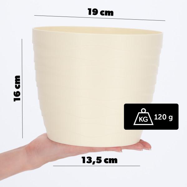Doniczka Osłonka Donica Na Kwiaty 19cm Kolory