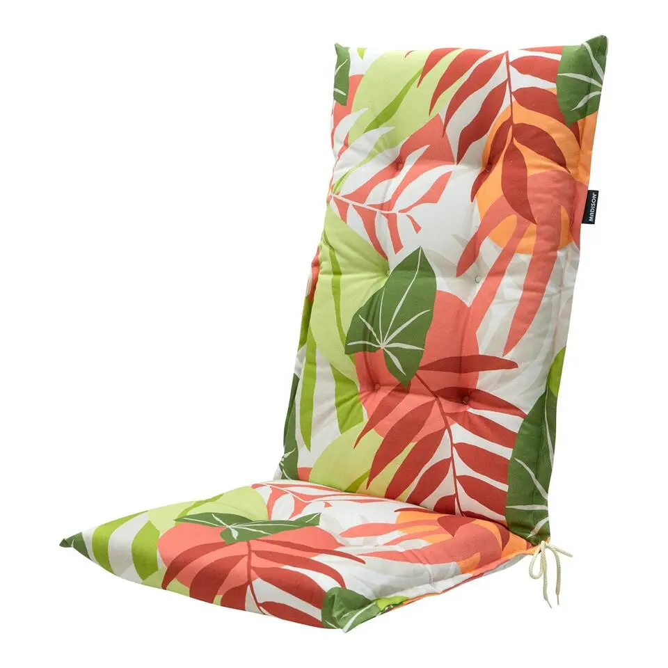 Madison - Tuinstoelkussen Hoge Rug Iven terra - Ca. 123x50 cm - Set van 4