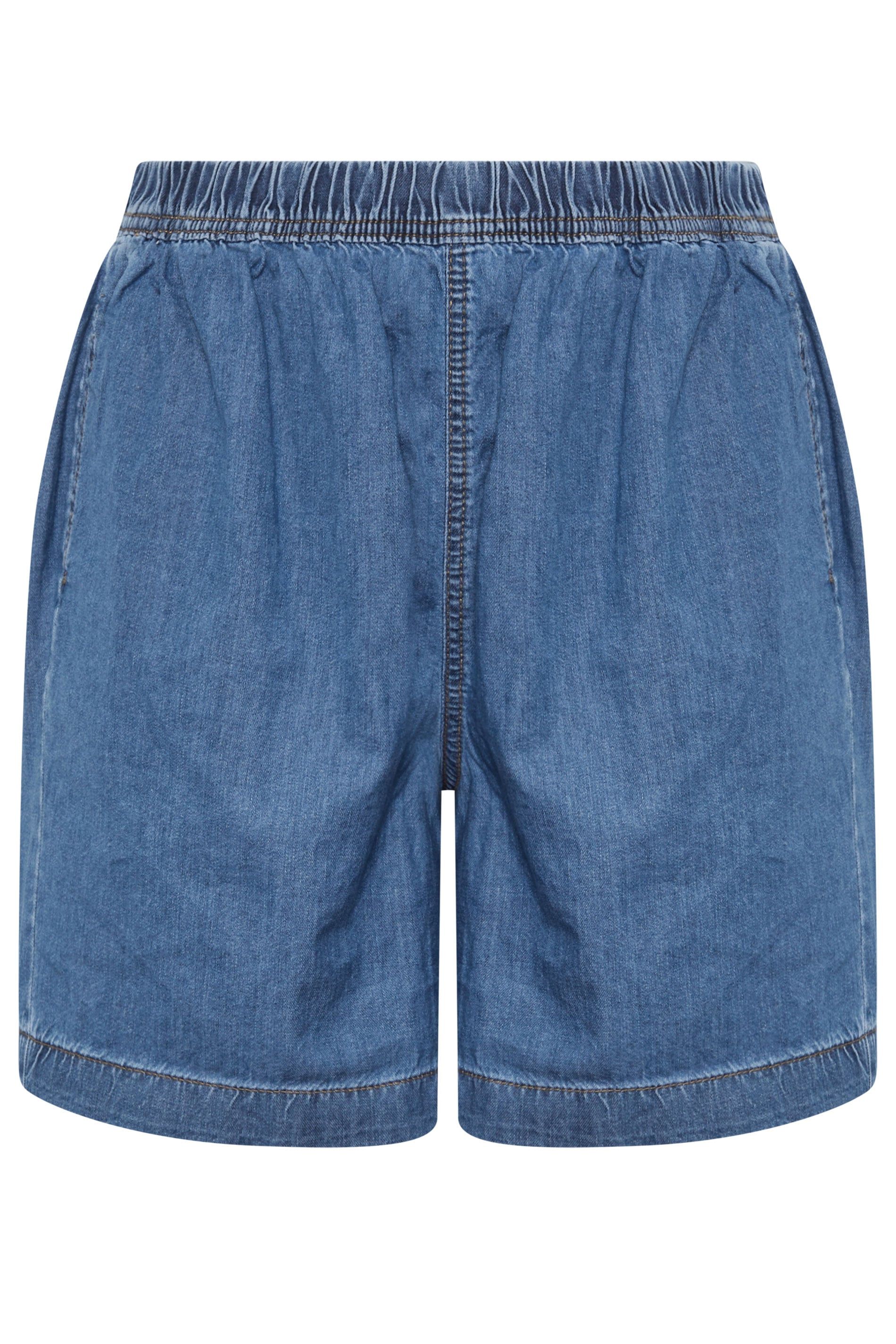Yours Washed Denim Shorts