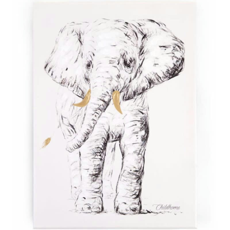- Tableau éléphant (30 x 40 cm)