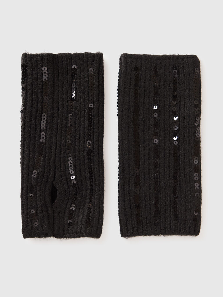 Sequined arm warmers