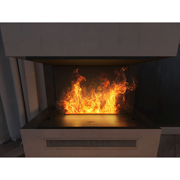 Cheminée à vapeur encastrable Inside C800, flammes multicolores, effet 3D et contrôle par app, réservoir de 1,2 l - 80 cm