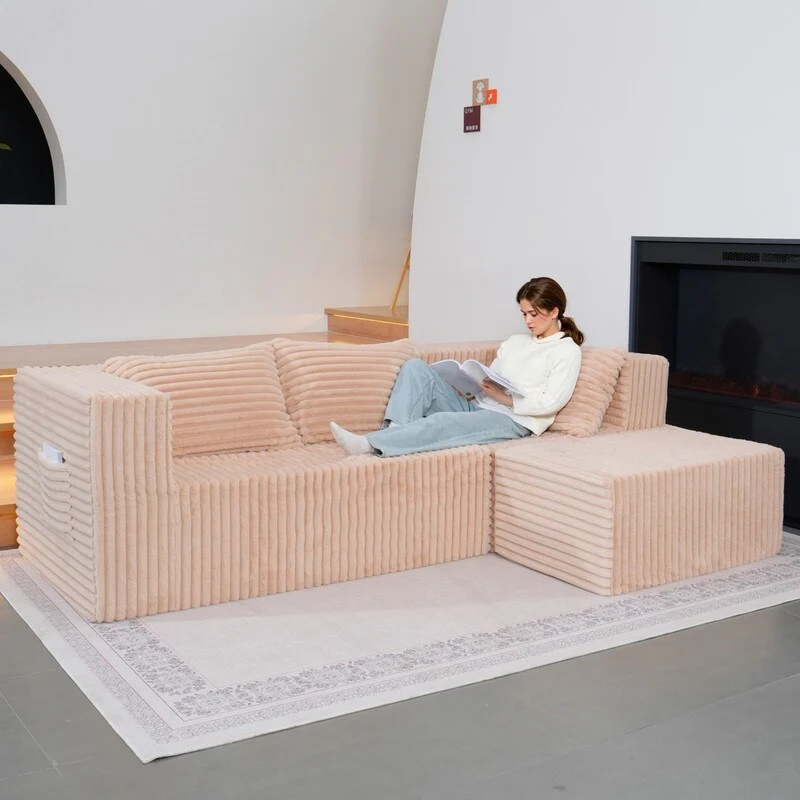 Cloud Sectional Couch with Chaise, L Shaped Modern Modular Sofa