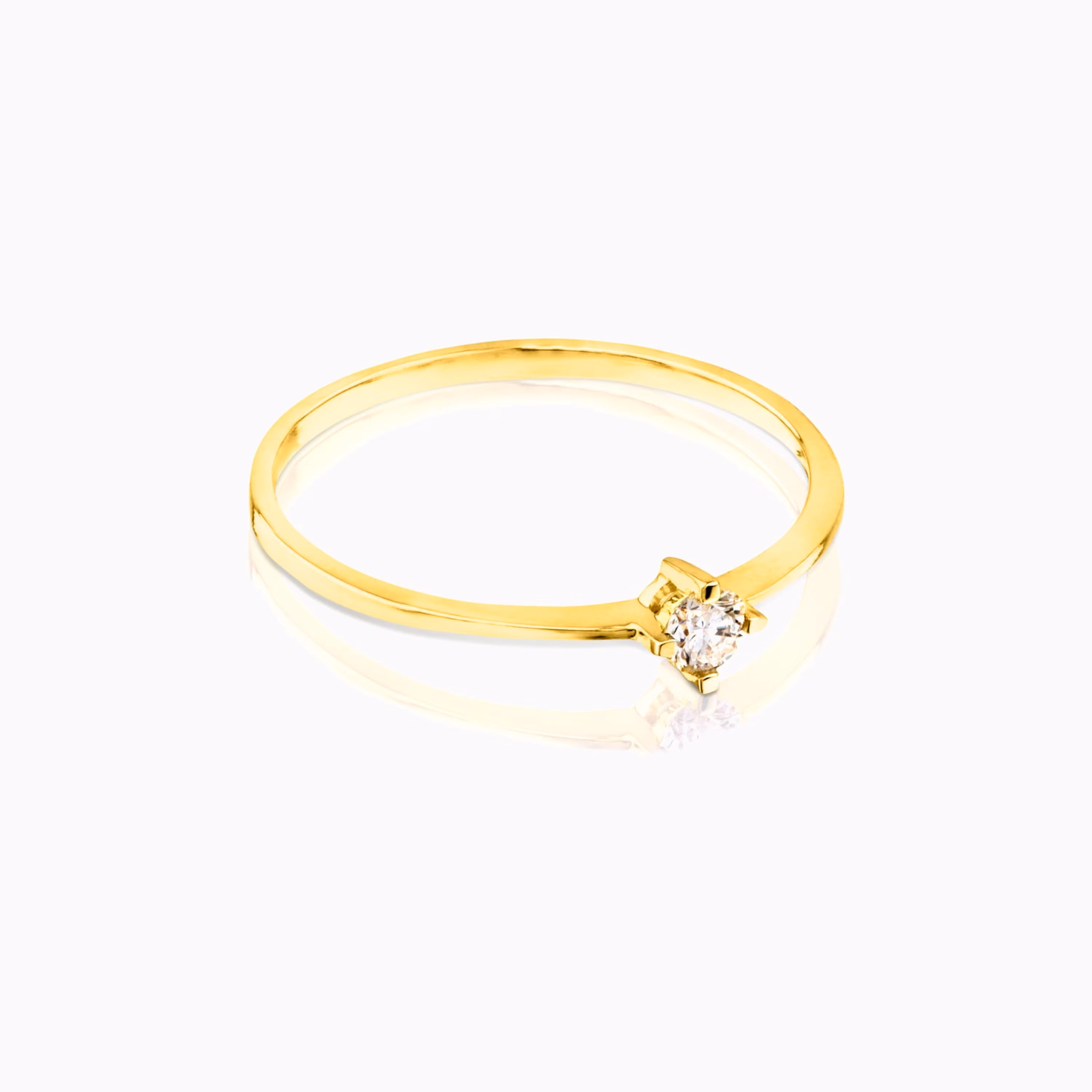 Solitario de oro con diamante TOUS Brillants