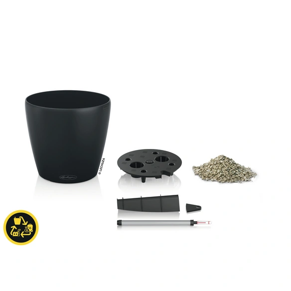 Pflanztopf »CLASSICO«, D.21xH20,5 cm dunkelgrau rund