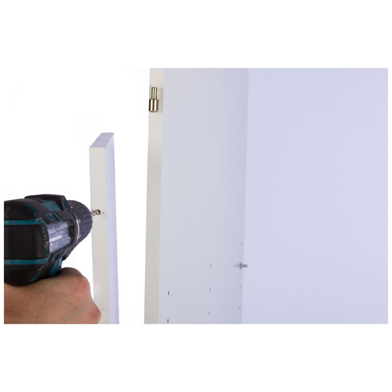 Fiche à tête plate en acier bichromaté Ø 11 mm 2 pièces TEKNIBOX