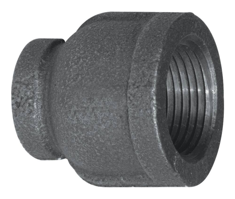 Aqua-Dynamic Galvanized Black Iron Fitting Coupling, Female Pipe Thread, 3/4 x 1/2-in