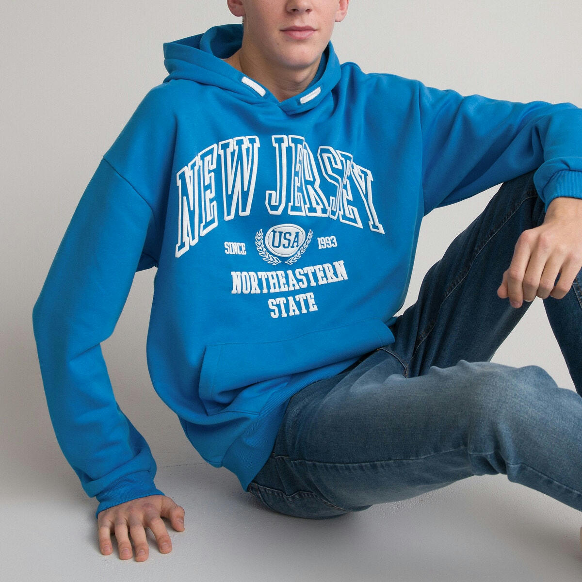 Sweat oversize à capuche en molleton