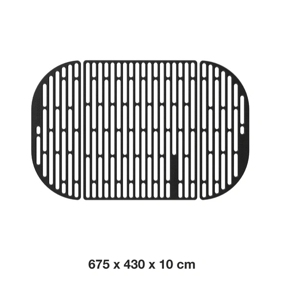 Grillrost »Magnus«, 3-tlg, LxBxH: 67,5 x 43 x 1cm, Gusseisen, emailliert