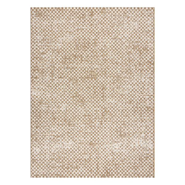 Dywan sizal FLAT 48955265 Geometryczny - beż naturalny kolor 80x150 cm