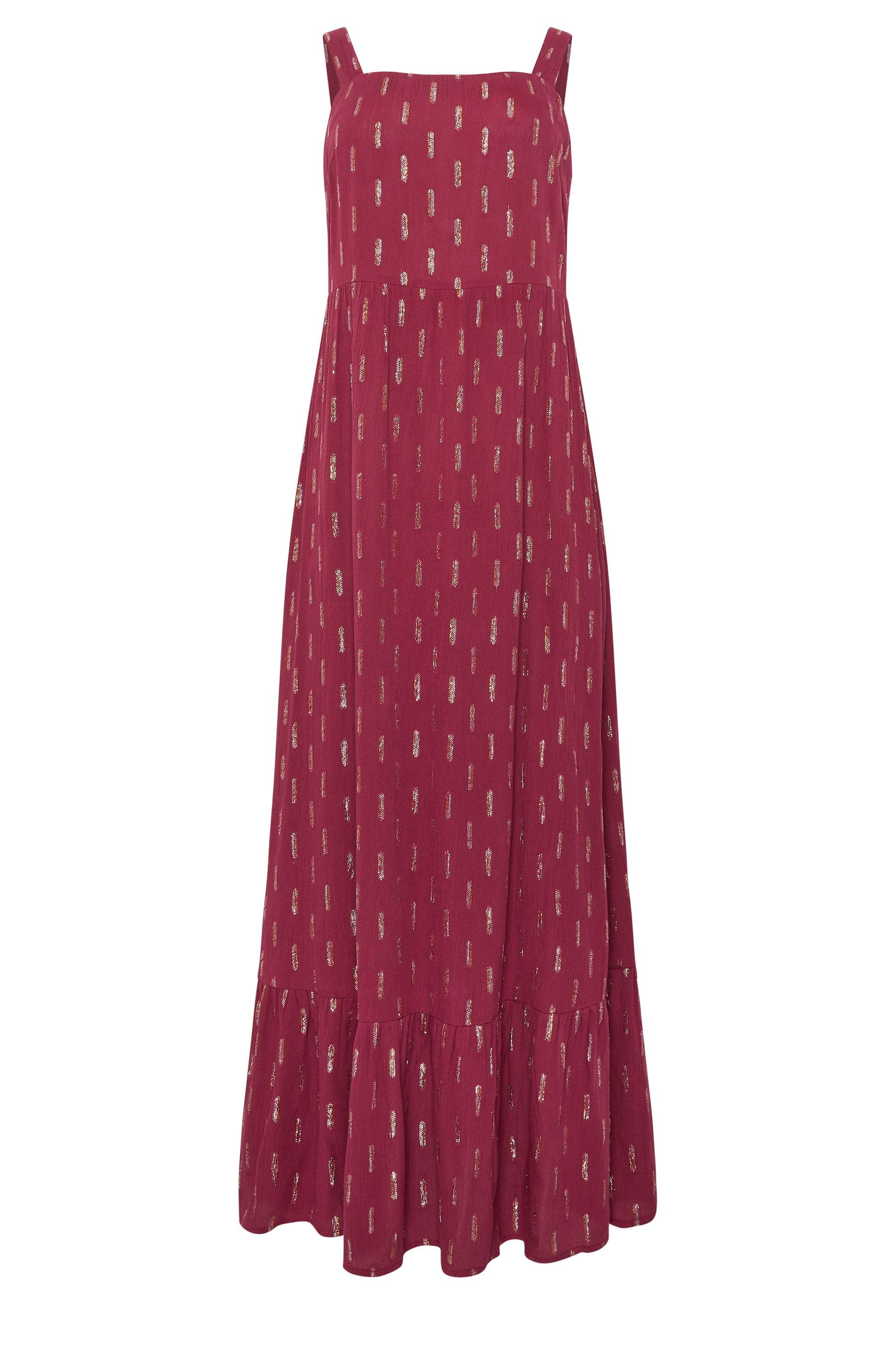 M&Co Foil Detail Maxi Dress