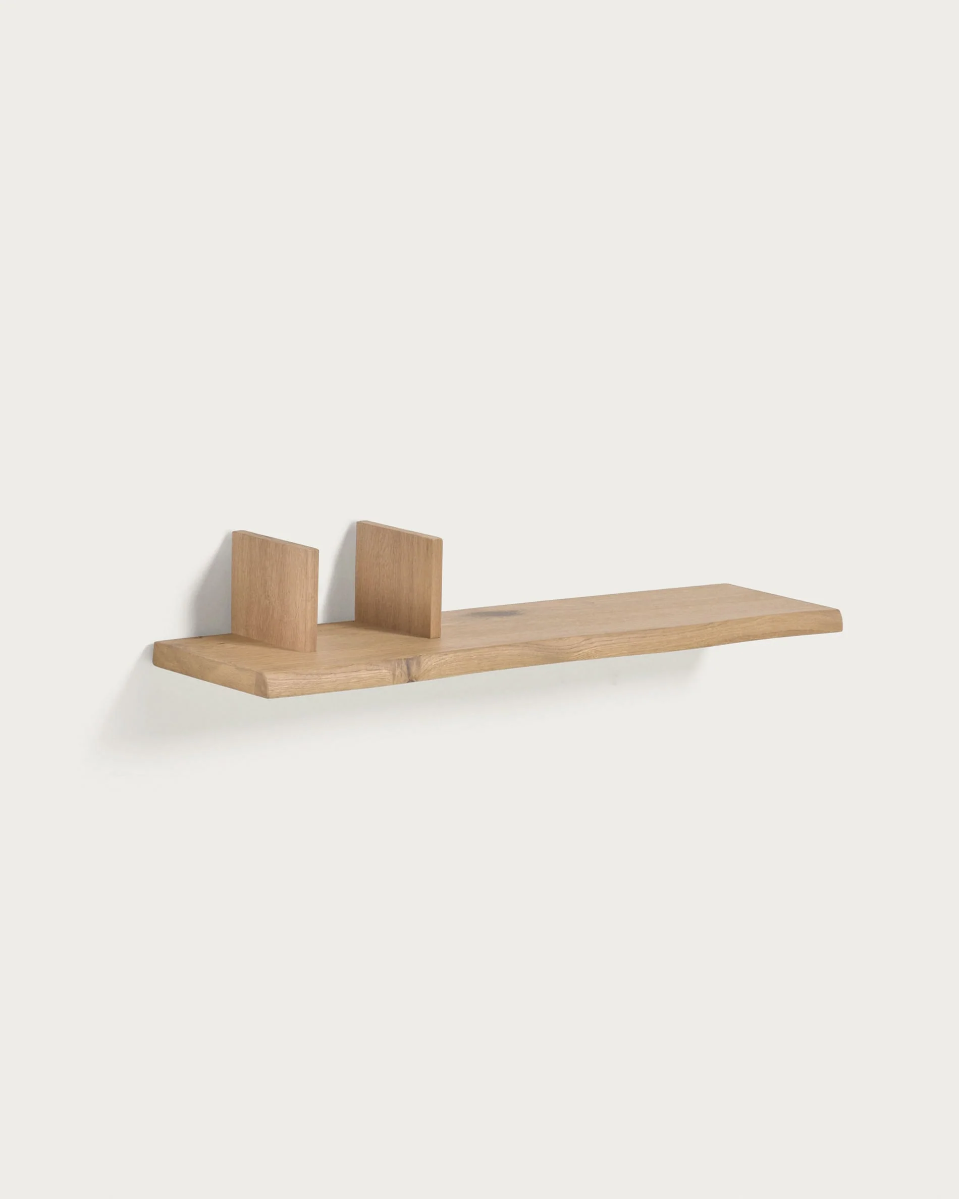 Rasha shelf in with oak veneer with natural finish 100 x 15 cm