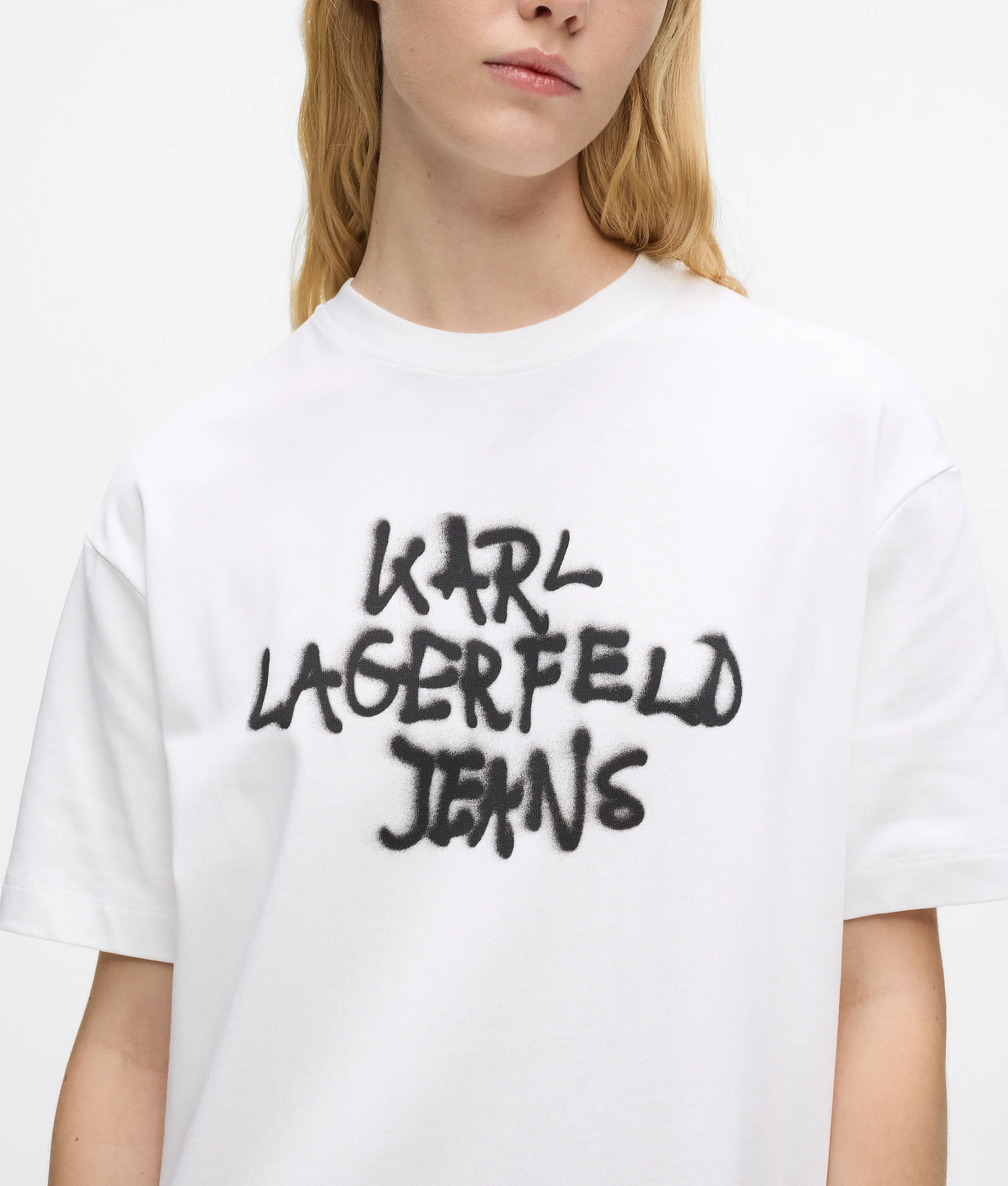 Robe t-shirt à motif graffiti