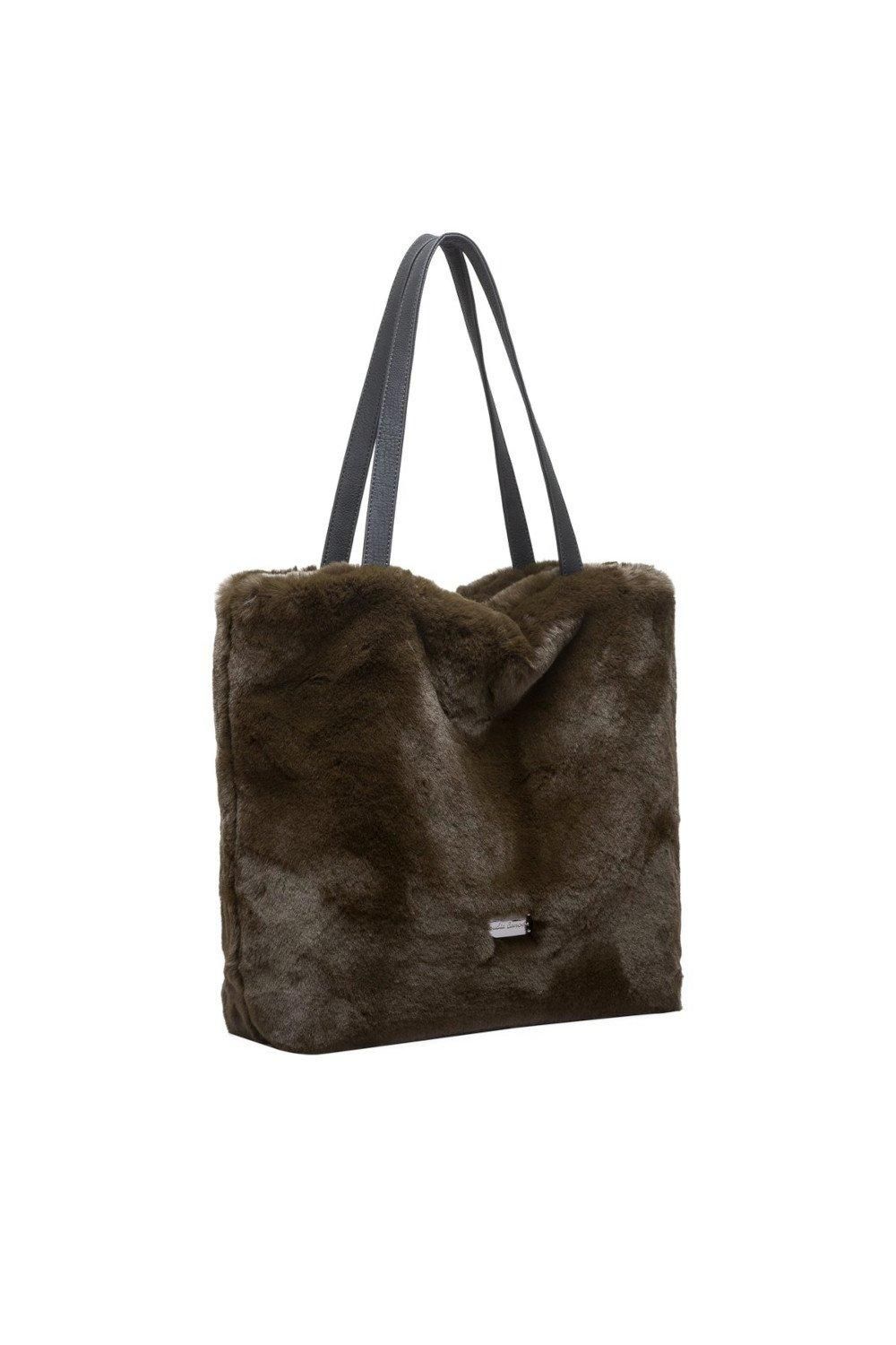 Claudia Canova Faux Fur Shoulder / Tote Bag