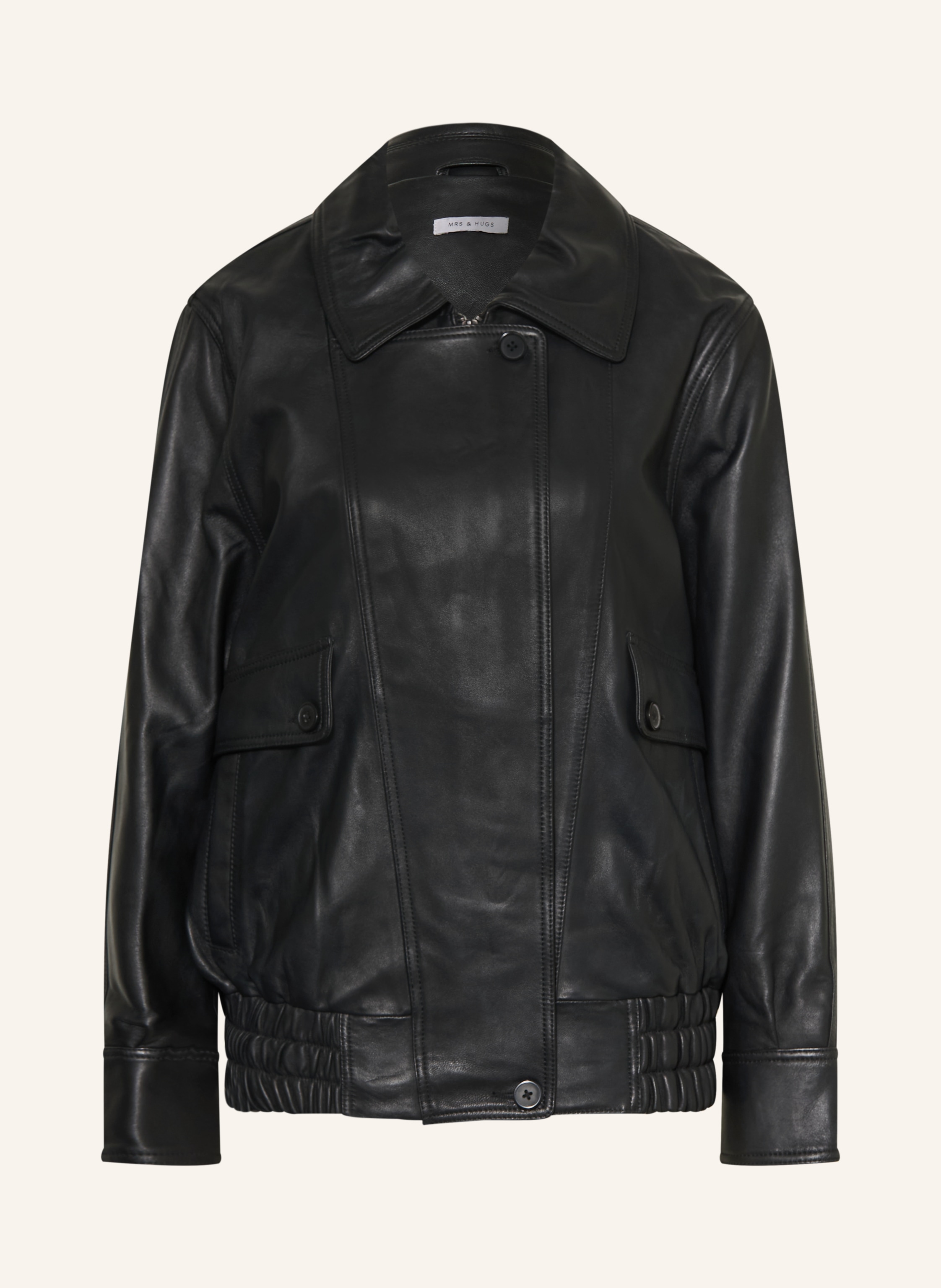 MRS & HUGS Oversized-Lederjacke