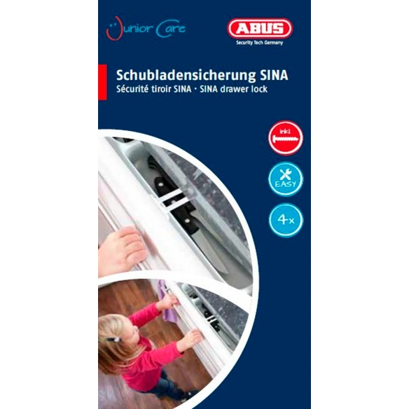 Schranksicherung, weiß, Kunststoff