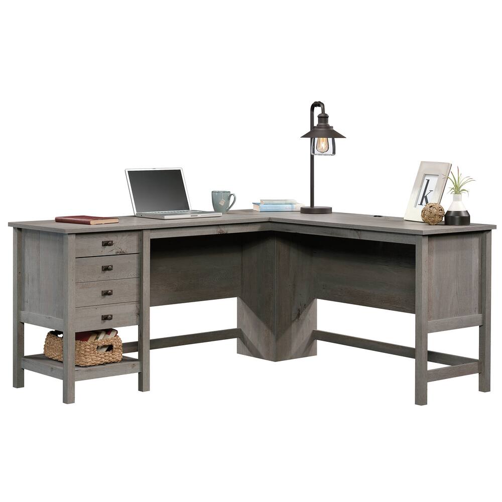Sauder Cottage Road Home Office L-Desk with Storage
