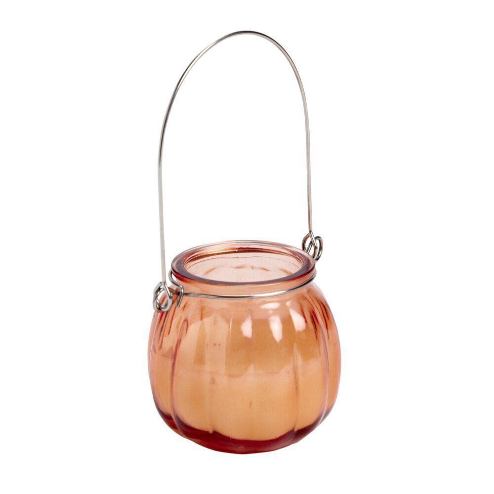 Bougie citronnelle dans verre à suspendre Ø8x7cm (3 modèles)