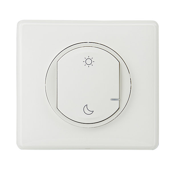 Commande sans fil Lever/Coucher pour installation connectée Céliane with Netatmo blanc