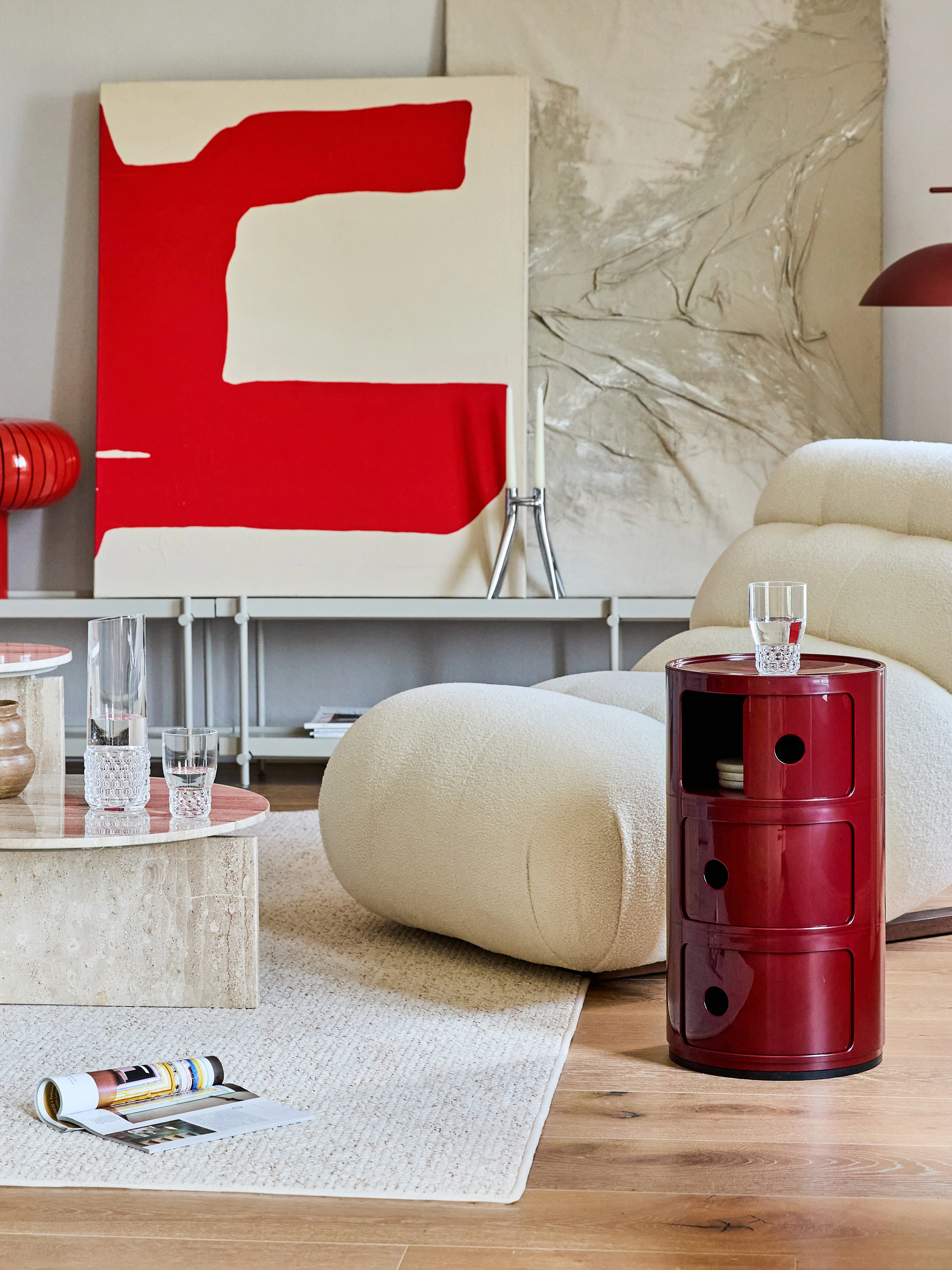 Design Container Componibili, 3 Elemente, H 59 cm