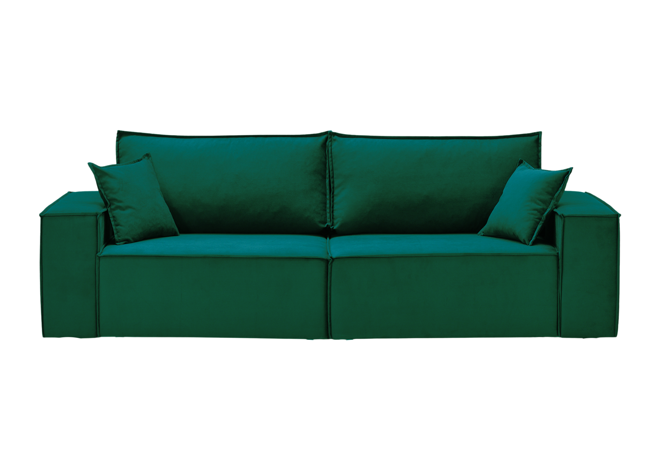 Sofa Rozkładana Trzyosobowa z Pojemnikiem GRANDE Zielony z Funkcją Spania