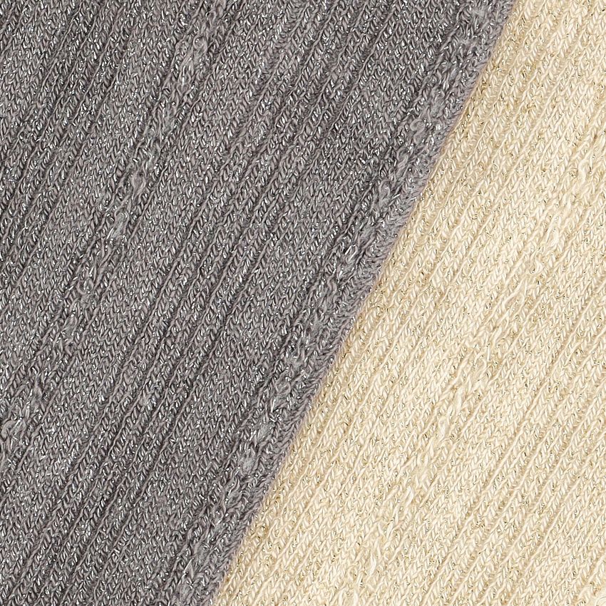 Manfield 2-pack zilveren & gouden glitter sokken