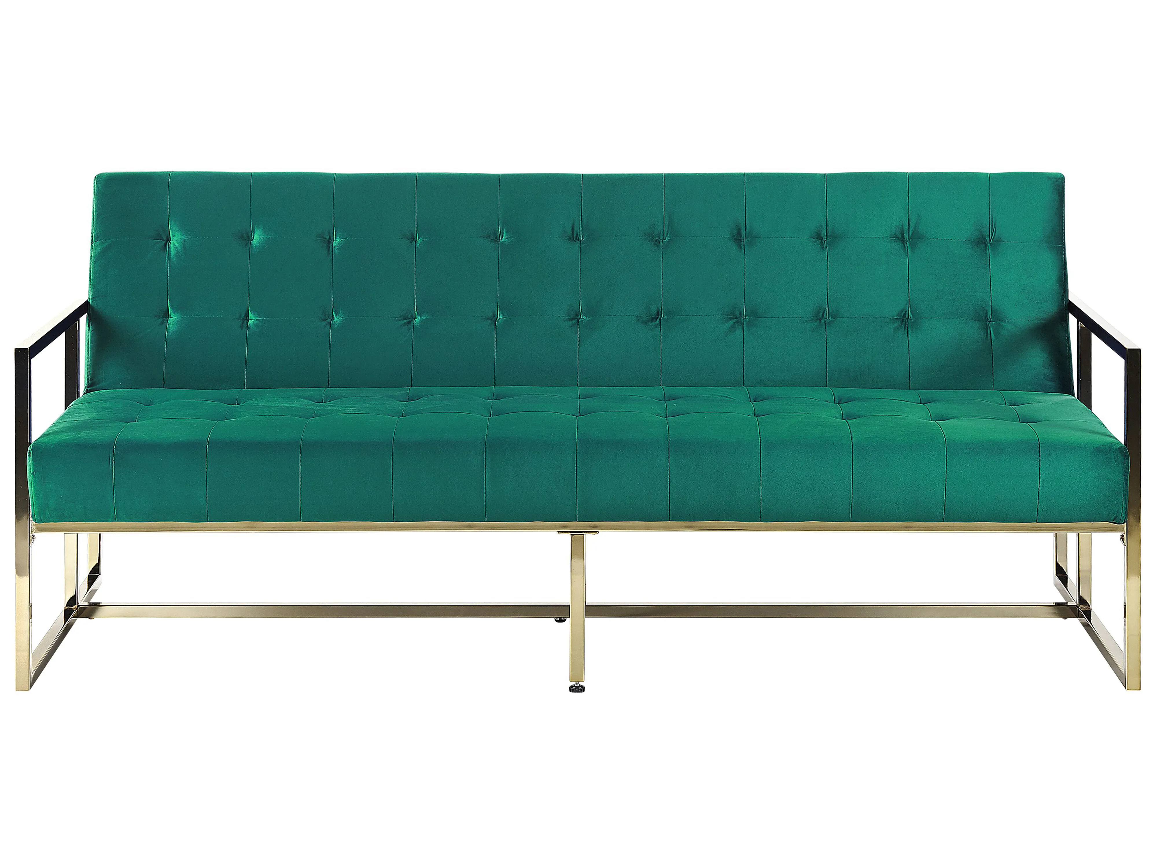Sofa Bed 3 Seater MARSTAL Velvet Emerald Green