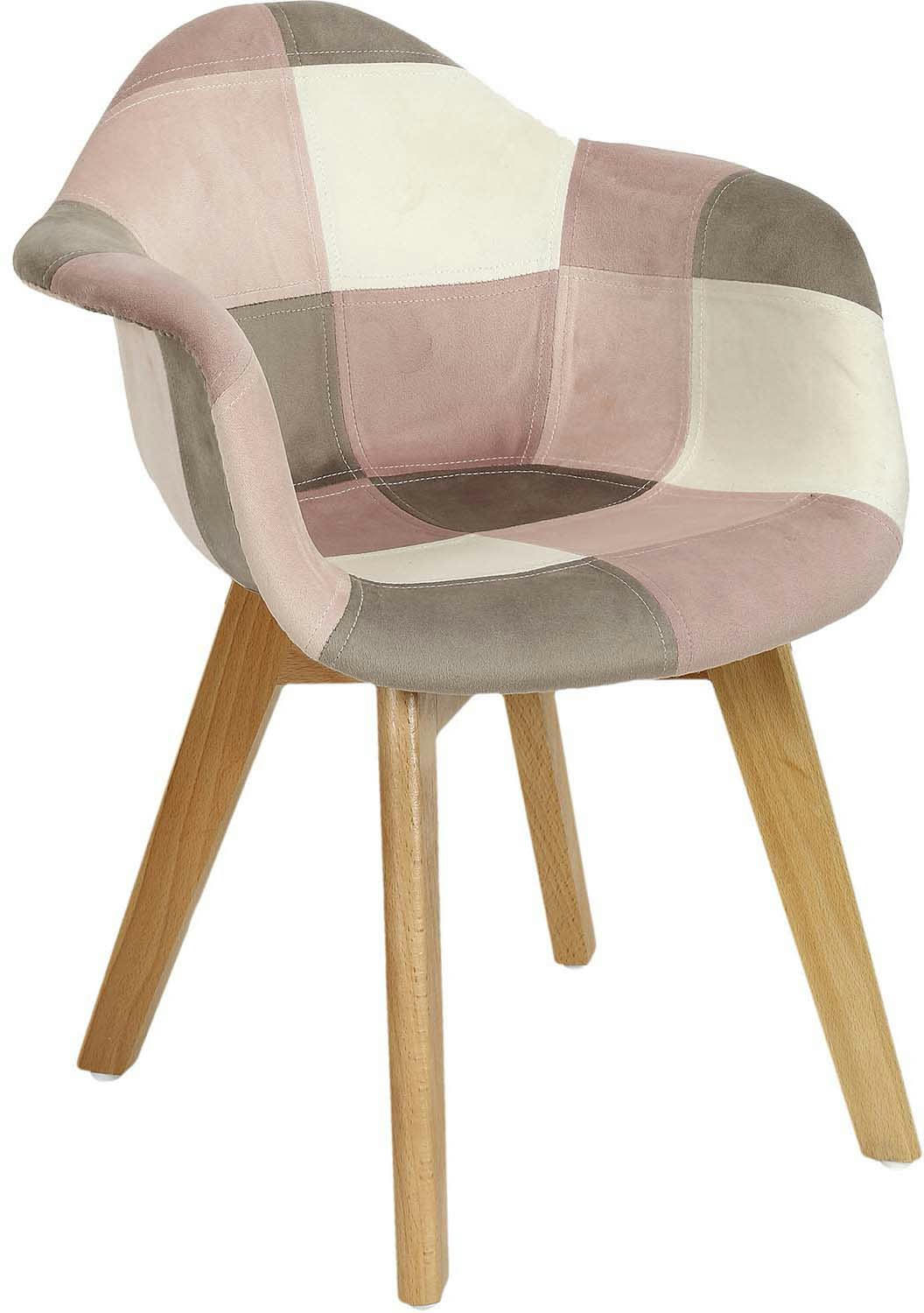 - Fauteuil patchwork pour enfants léonie rose