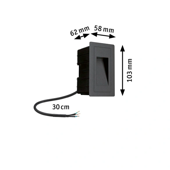 Hauswandleuchte »Wall«, BxHxT: 10,3 x 6,2 x 10,3 cm, Aluminium