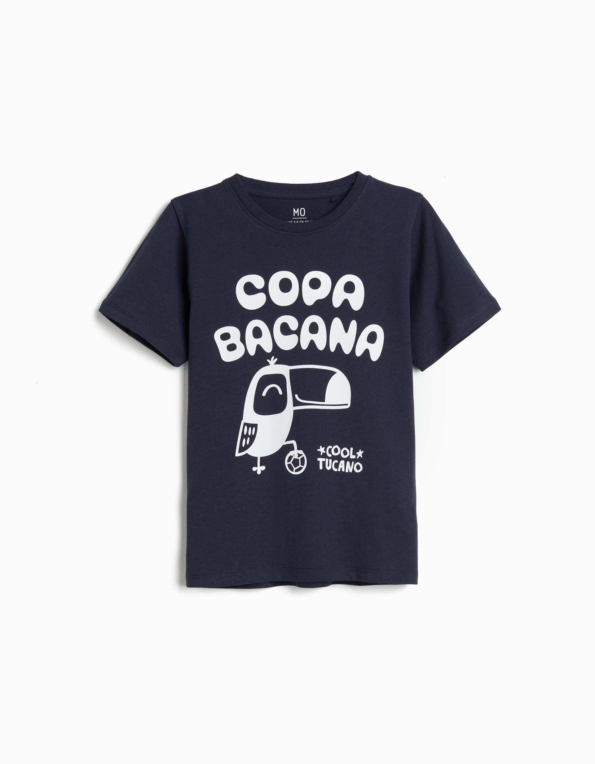 T-shirt Estampada, Menino, Azul Escuro