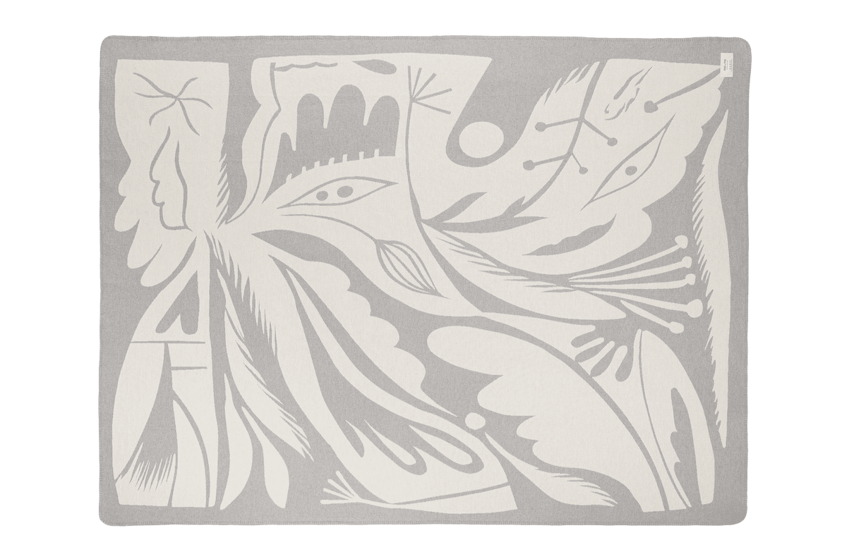 noo.ma LINO Katoenen deken - Light Grey