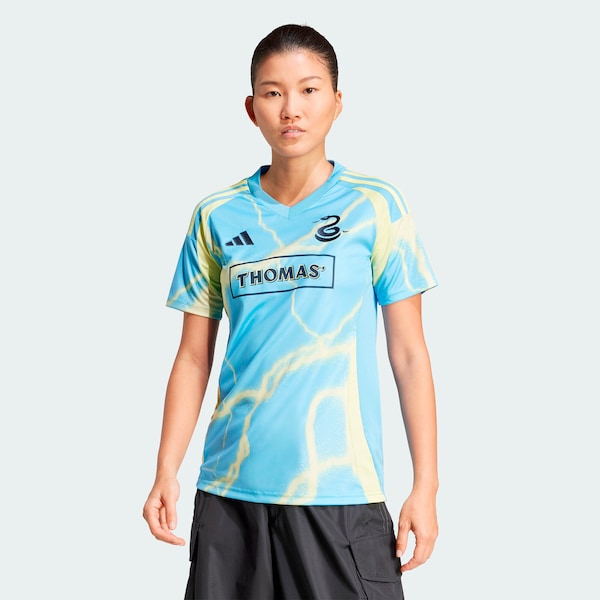 Philadelphia Union adidas Women's 2025 The Voltage Kit Replica Jersey - Blue
